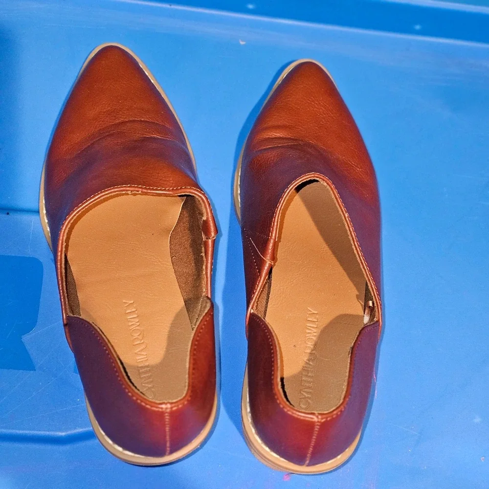 Cynthia Rowley Womens Brown Eddie‎ Low-cut Faux Leather Booties 9